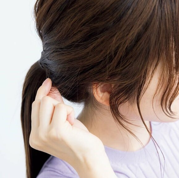 毛束を引き出す