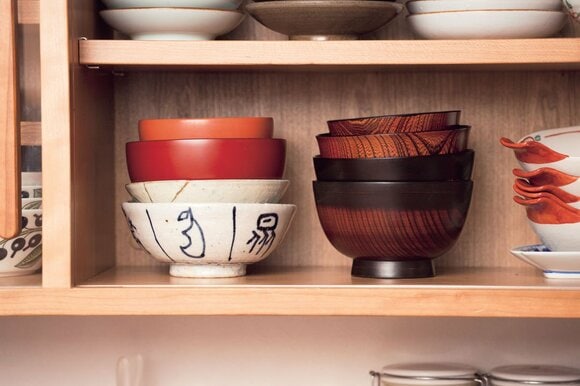 セットで使うものはまとめて置く