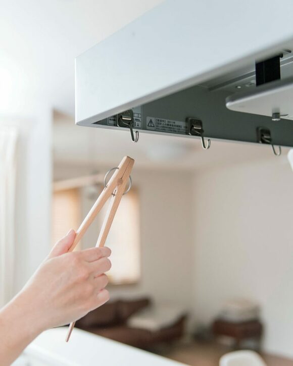 調理台回りに ちょい置きスペースを つくっておく