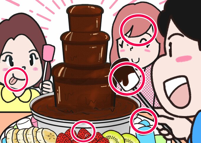 間違い探しチョコ答え