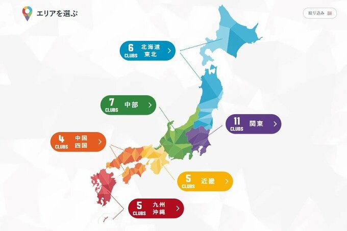 Bリーグ公式サイトのキャプチャー