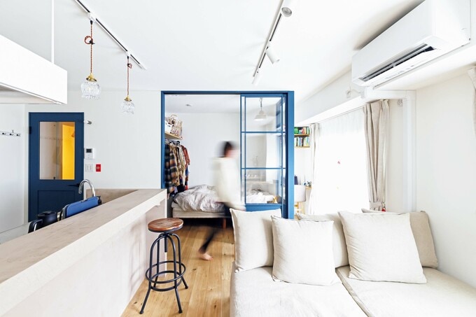 LDK をできるだけ広くするために、寝室は最小限のスペースに