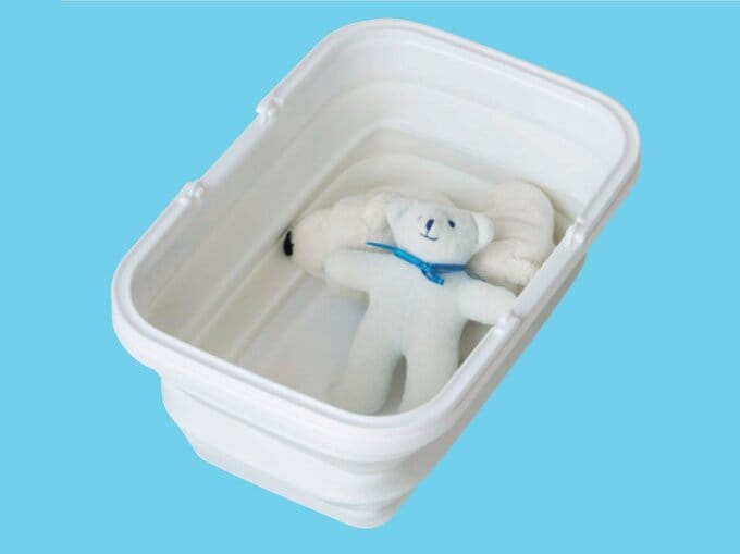 スタンダードプロダクツ 折りたたみバケツ ホワイト