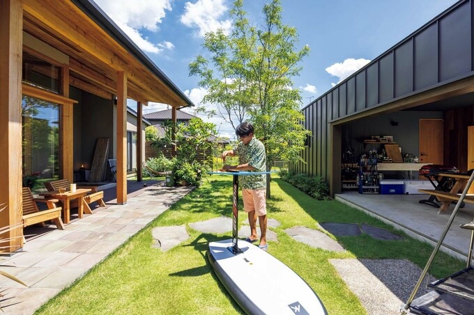 マリンスポーツ好きの施主