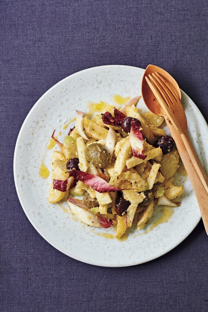 ポテトとリンゴのサラダ