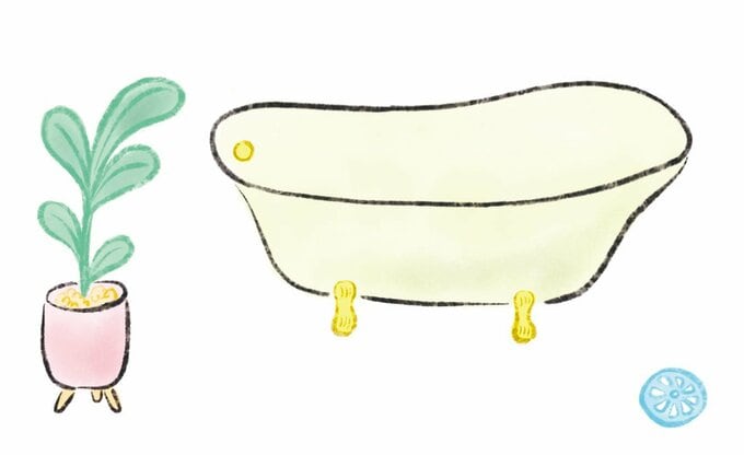 イラスト浴槽