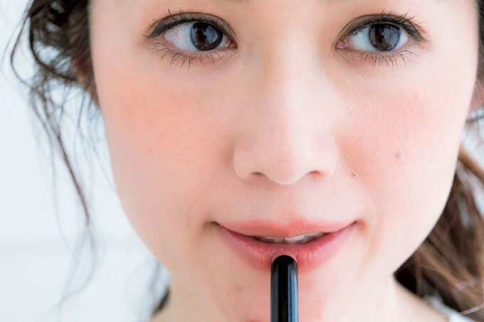 リップを直接当ててぐりぐり塗り