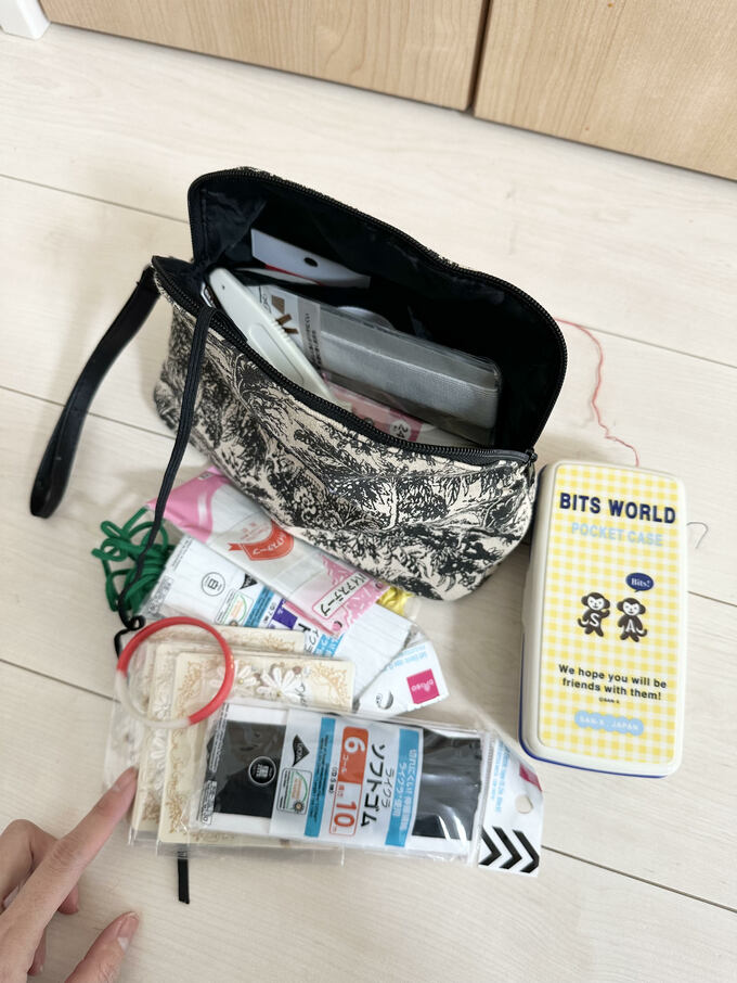 整理する前の手芸用品