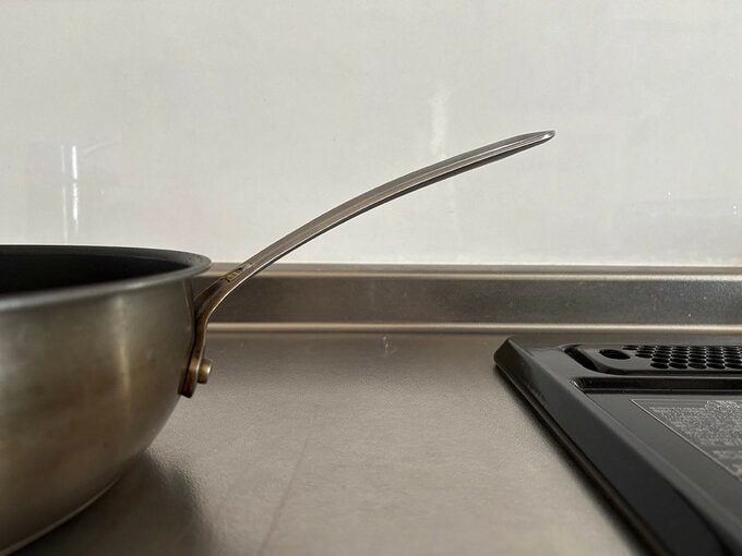 ホワイトスチールの持ち手