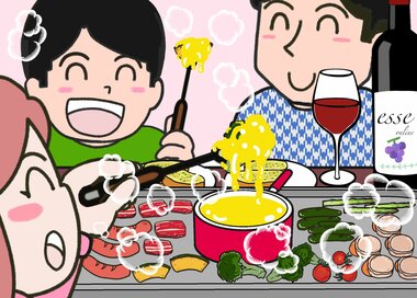 あったかチーズフォンデュ…何かが違う？5つ見つけたらエラい間違い探し