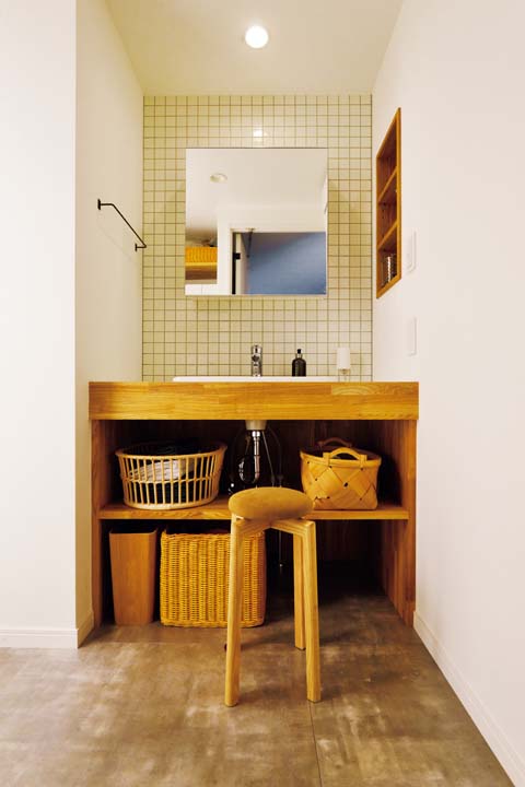 シンプルな洗面台