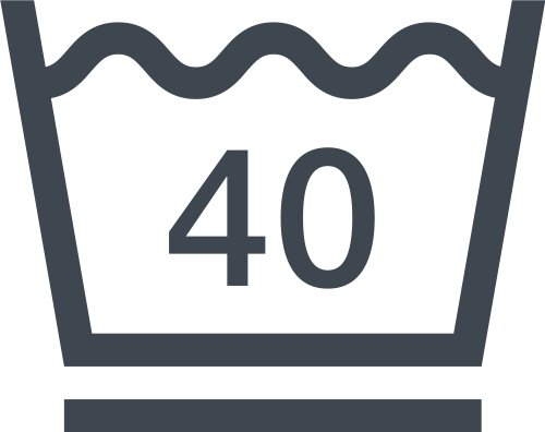 洗濯表示-液温40度以下で弱水流洗濯