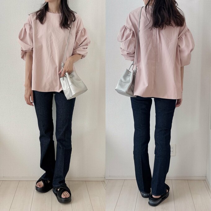 ボリュームあるブラウスもOK