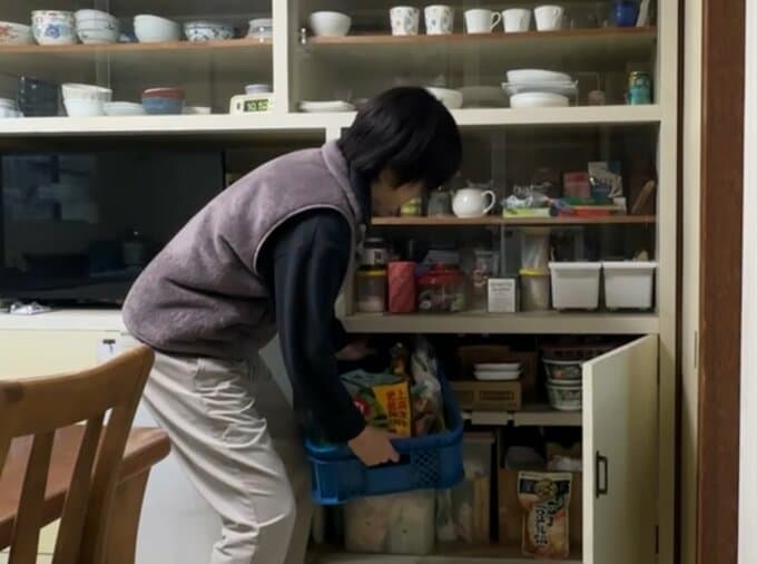 片付け中