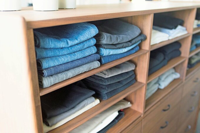 ジーンズの収納