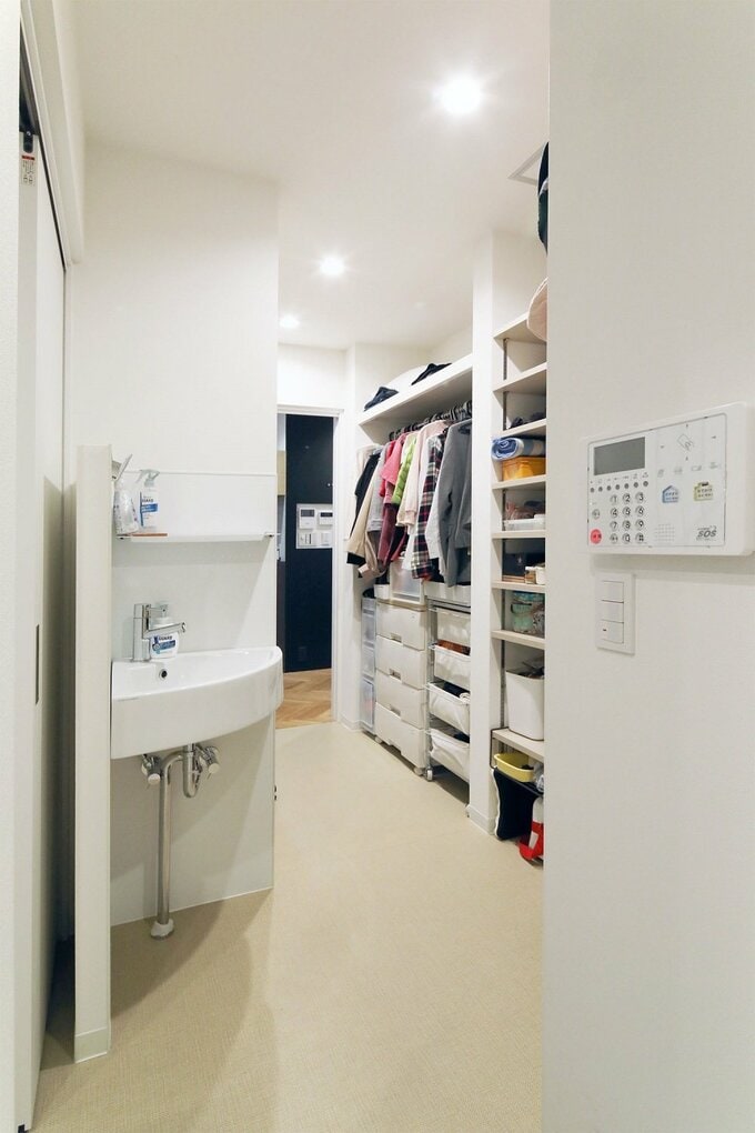 家族専用の通路