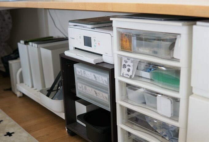 自作のプリントターラック