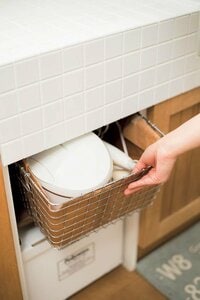 散髪道具は大きめの袋にまとめてセット収納