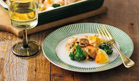 サバ缶の明太マヨグラタン。糖質オフなのに濃厚なソースが絶品！