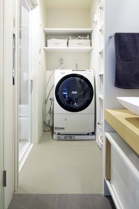 ゆったりとしたサニタリー