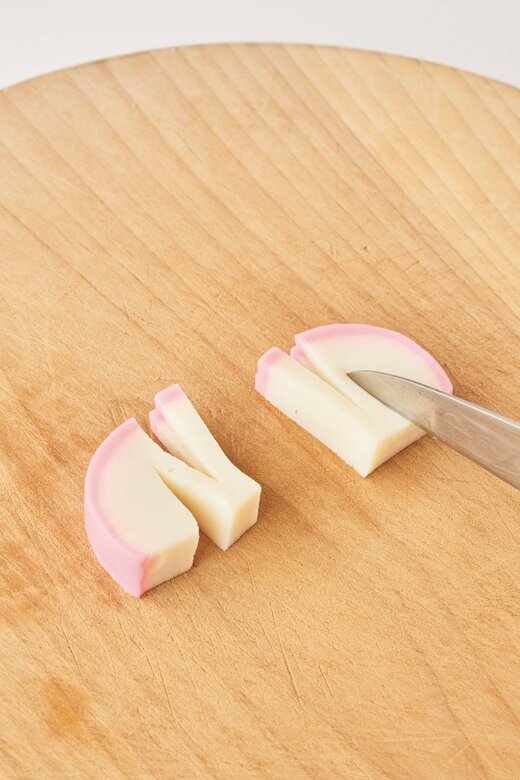 かまぼこ蝶々の調理過程