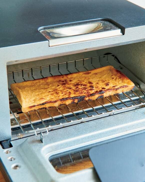 トースターに油揚げ