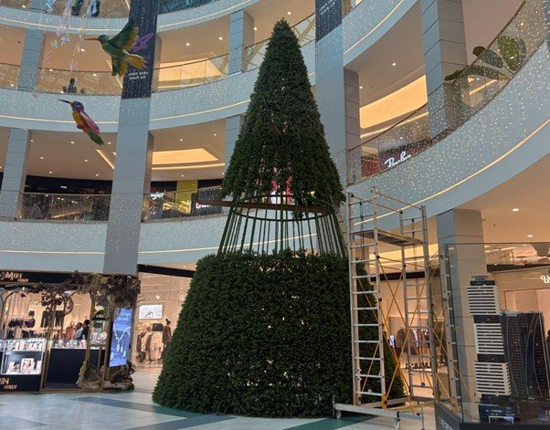 大きなクリスマスツリー