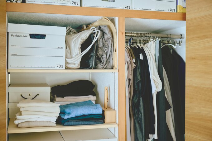 ようさん宅のクローゼット