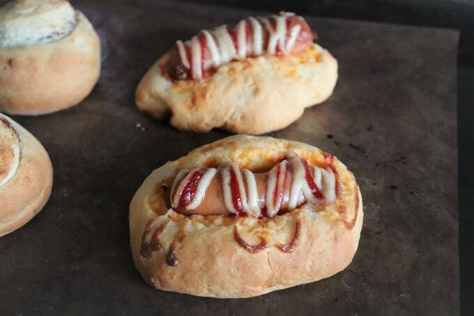 ウインナーパン焼き上がり
