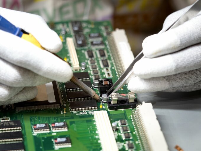 日本の半導体工場