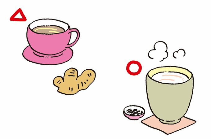 甘酒や粕汁のイラスト