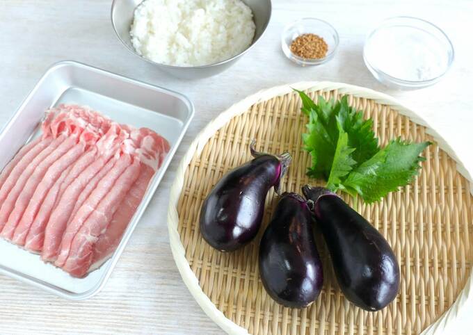 ナスやお肉など