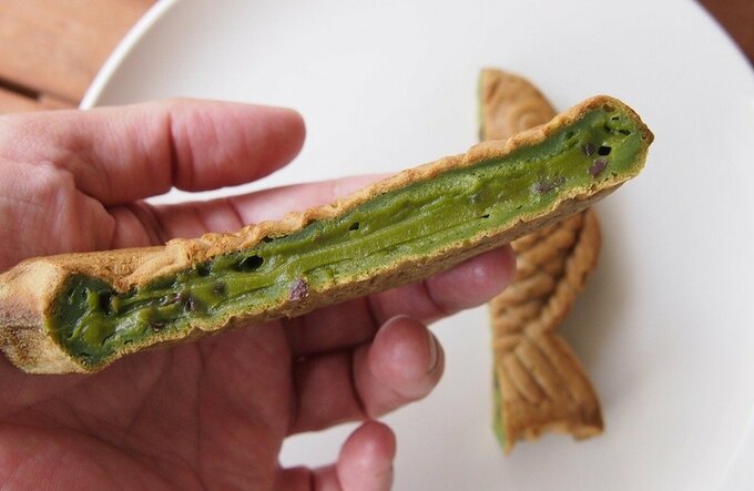 たい焼きの断面