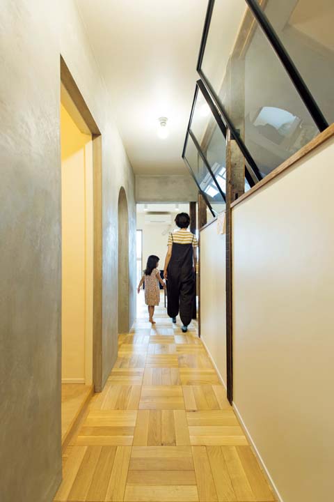 ゆったりとした廊下