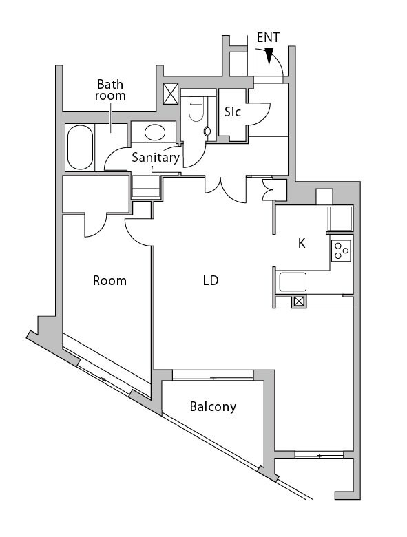 リノベーション前の間取り図