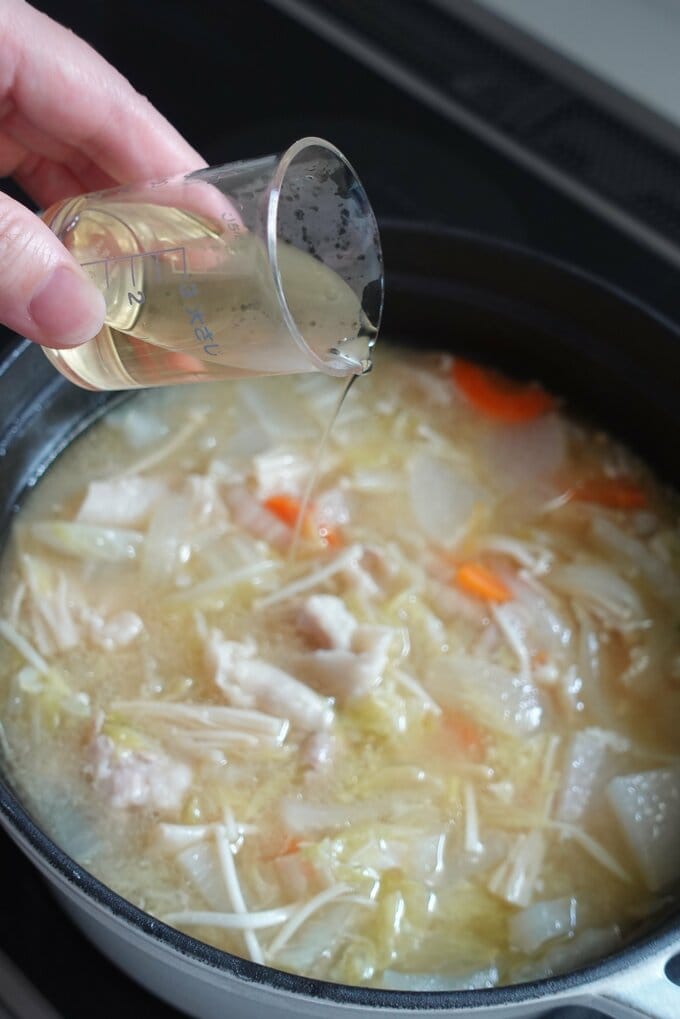 みりんを入れる