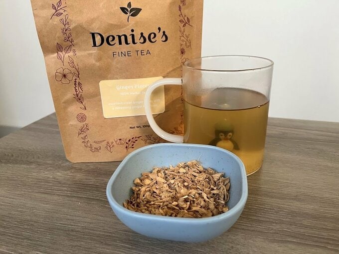 体があたたまる飲み物をのむ