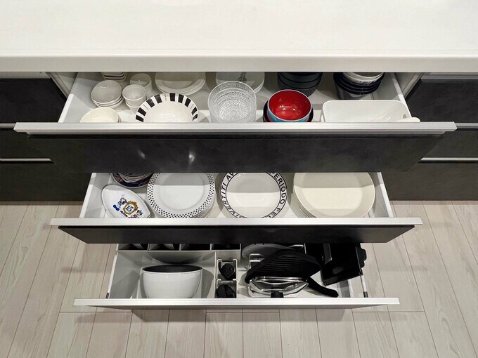 キッチンの引き出し