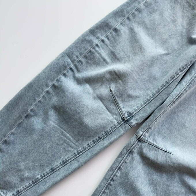 GU「バレルレッグジーンズ」ディテール