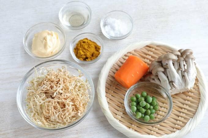 切り干し大根やキノコなど