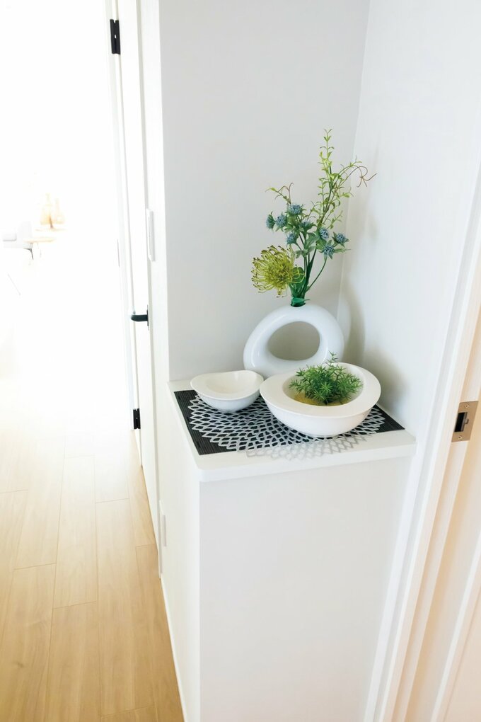 トイレ橫にあった収納を撤去したことで生まれたスペース
