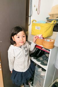 ハンカチとティッシュは子どもの手の届くところに