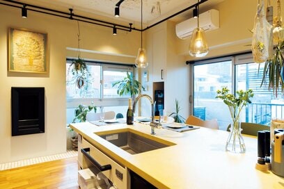 1LDKで家族3人！「広く見える」リノベ。寝室の大きさはベッドに合わせて決めた