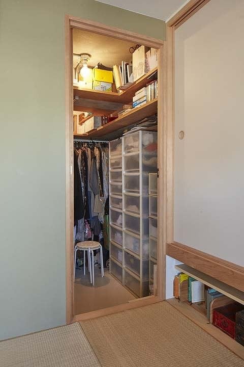 大容量のウォークインクロゼット