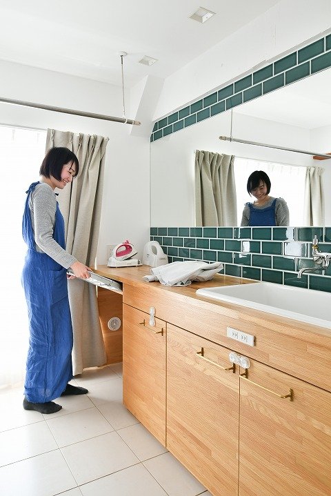 部屋干しもできるユーティリティー