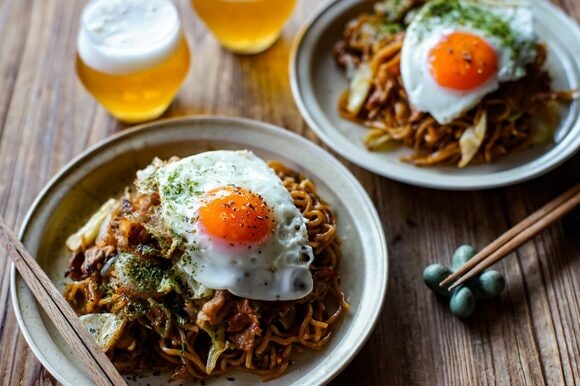 もち麦焼きそば