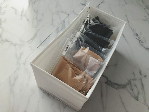 A6サイズはストッキング収納に活用中