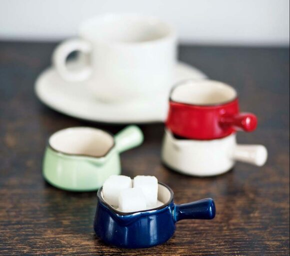 ミニサイズのミルクパンは添えものを入れるのにぴったり