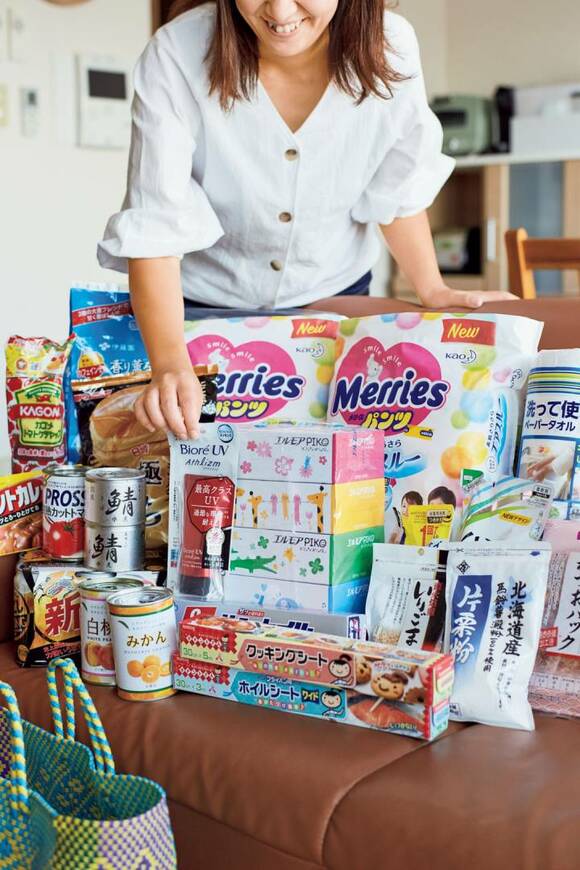 まとめ買いした生活用品