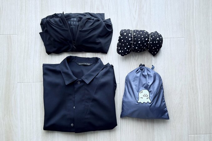 旅に持っていく衣類